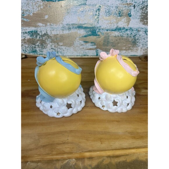 Vintage Fitz and Floyd banks, Moon & Stars Bank" Blue, Pink - Picture 2 of 4